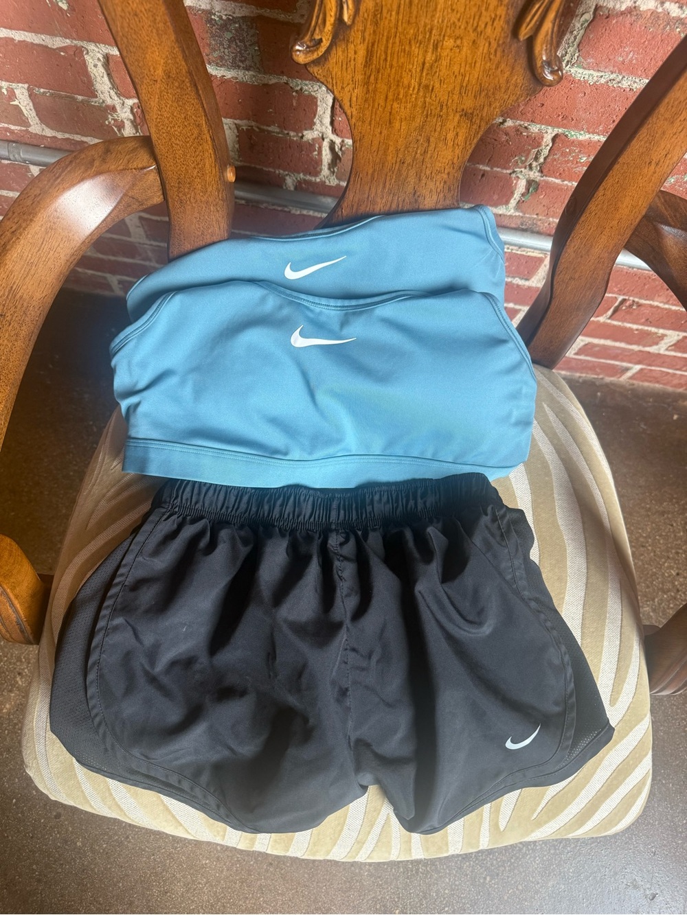 Nike Dri-FIT Workout Bundle | 2 Sports Bras + Running Shorts | Women’s Medium